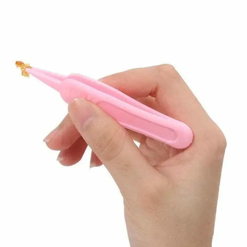 Tweezers Cleaning Forceps Baby Plastic Tweezers Nose Cleaner Tool Toddler Nasal Cavity Care Supplies Baby Essentials Kids Safety