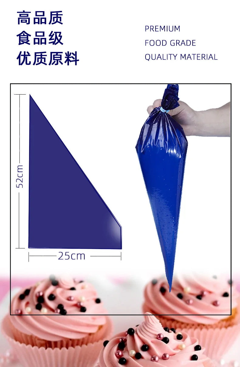 21 Inch Pastry Bags Disposable Icing Bag Thick Piping Bag Baking Accessories and Tools Cake Baking Tool Patisserie Professionnel