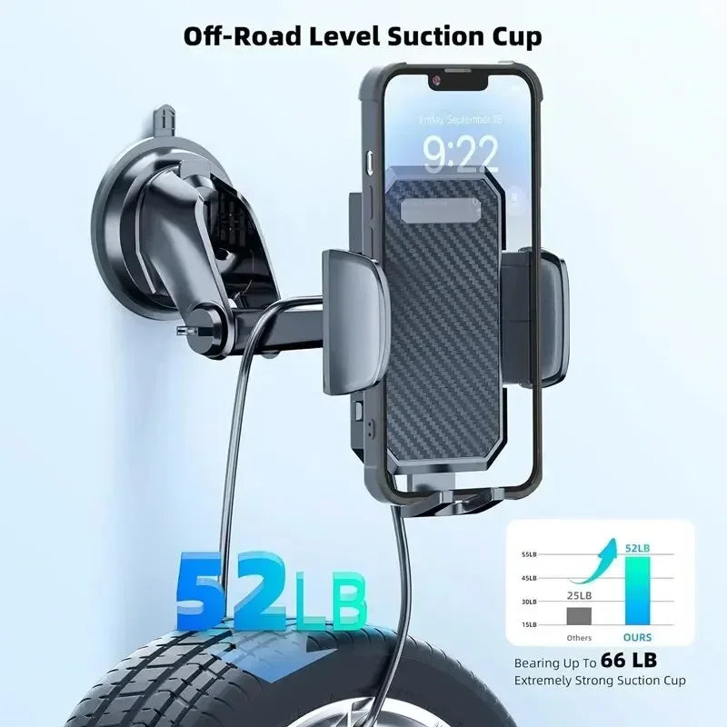 NEW 360° Rotation Car Phone Holder Sucker Mount Cellphone Stand Stable Suction Cup Support in Car Universal Mobilephone Bracket