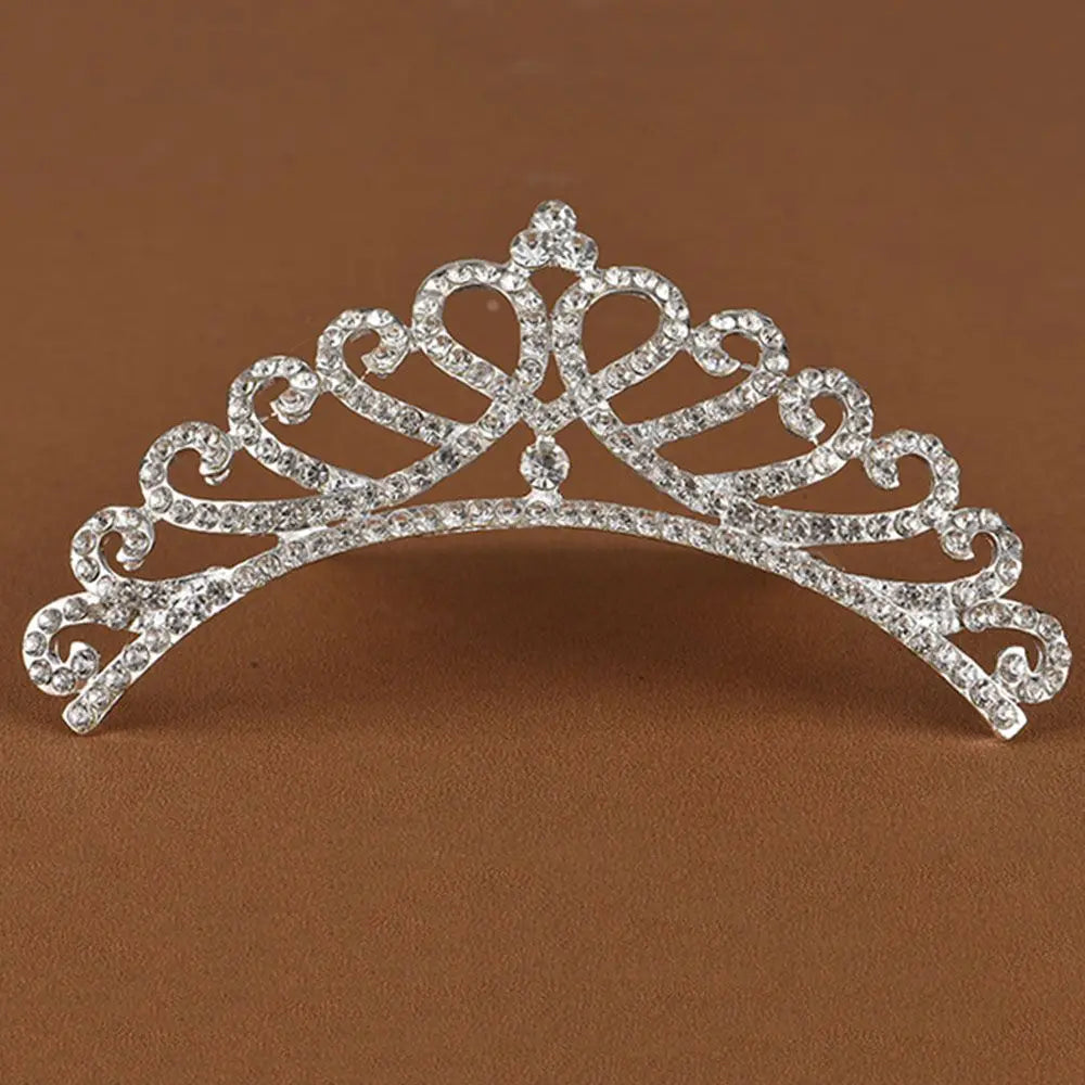 Bridal Stylish Tiara Shiny Crown Sweet Hair Comb Wedding  Jewelry Fashion Accessories Hair  Styling Accessories Headwear