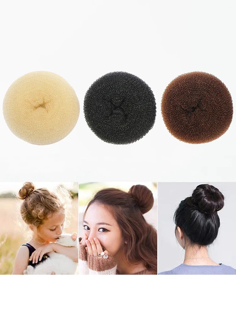 3PCS Maruki Head Hair Curler, Korean Style Versatile Hair Accessories, Fluffy Curled Lady Easy Big Ring Hair Styling Tools