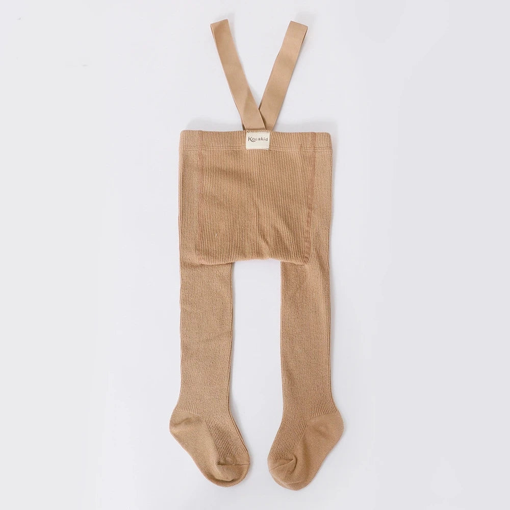 Wholesale Baby Girls Boys Tights Suspender Pantyhose Spring Autumn Cute Footed Stretch Overalls Stockings Infant Leggings