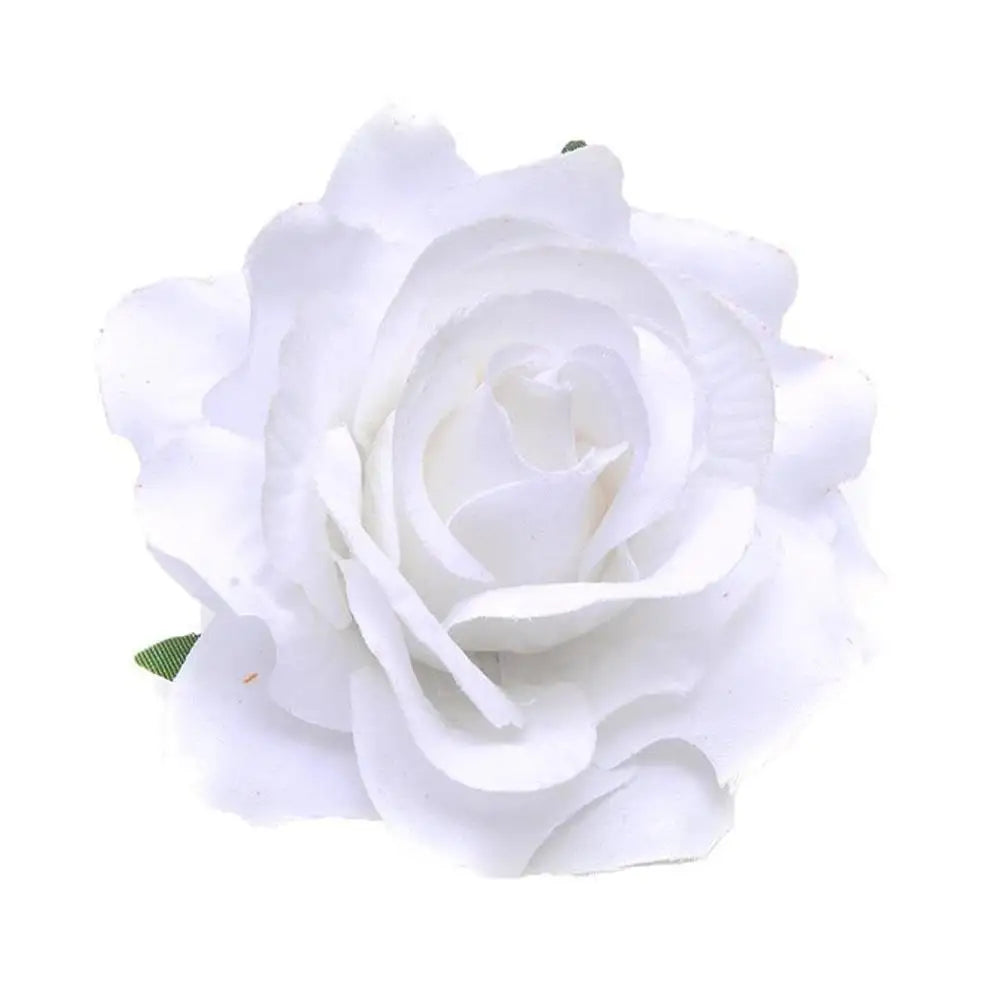 Rose Flower Hair Clips For Women Girls Artificial Floral Barrette Red Pink Handmade Hairpin Wedding Bridal Hair Accessoies