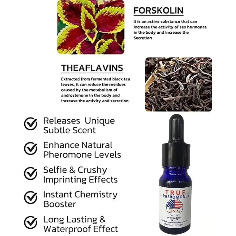 Pheromone Midnight Temptation Perfume Unisex Irresistible Tempting Couple Perfume Attract Opposite Lasting Pheromone Oil Perfume