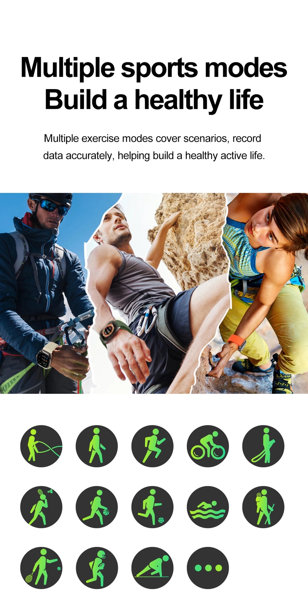 New Smart Watch 1.73" HD Screen NFC Voice Assistant Music Weather Sports Heart Rate High-precision Sensor Waterproof Smart Watch