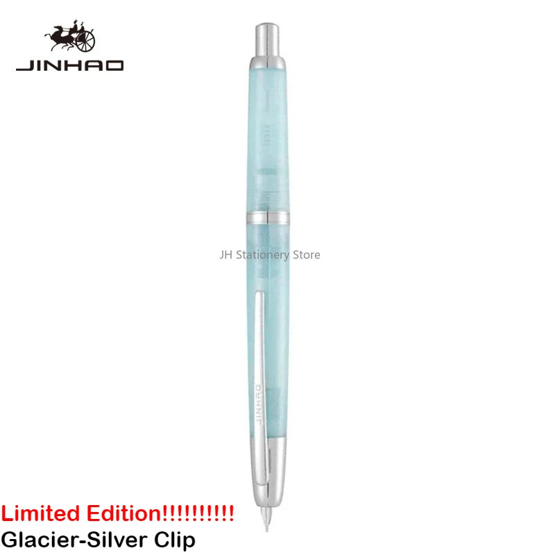Burgundy Limited Edition!!! JINHAO 20 Press Fountain Pen Retractable Writing Ink Converter Office Supplies PK 10 A1 Stationery