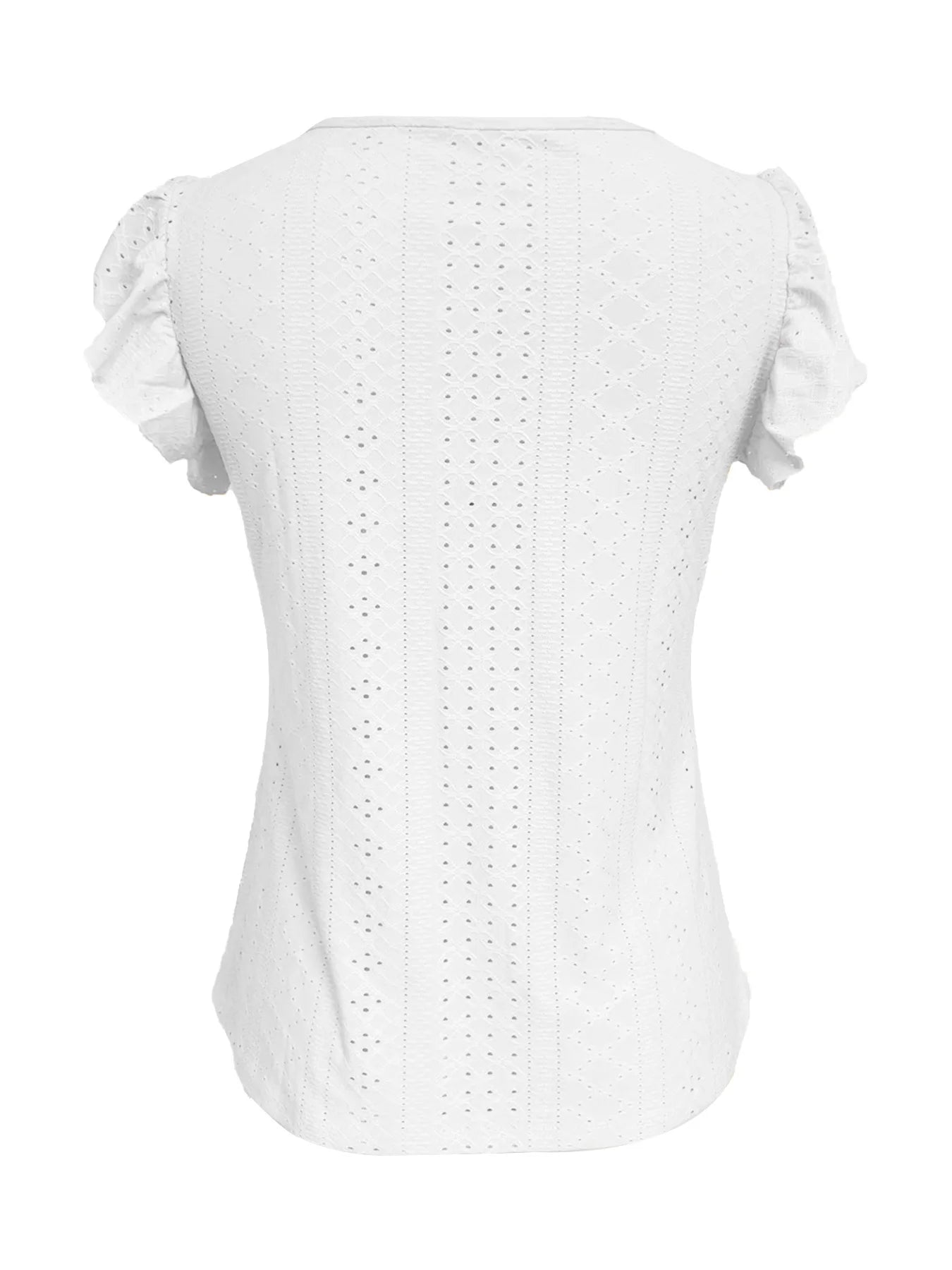 2025 Women's Sexy Tops Casual Solid Color V Neck Short Sleeve Shirts Summer Women's Button Casual Ladies Loose Fashion Blouses