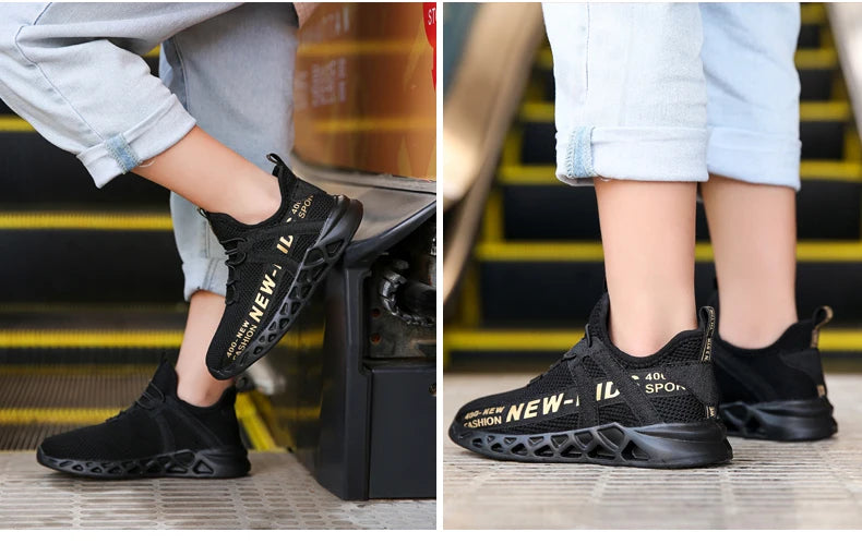 Kids Casual Low Top Lace Up Sneakers Boys Girls Breathable Lightweight Anti Slip Outdoor Walking Children Sports Running Tennis