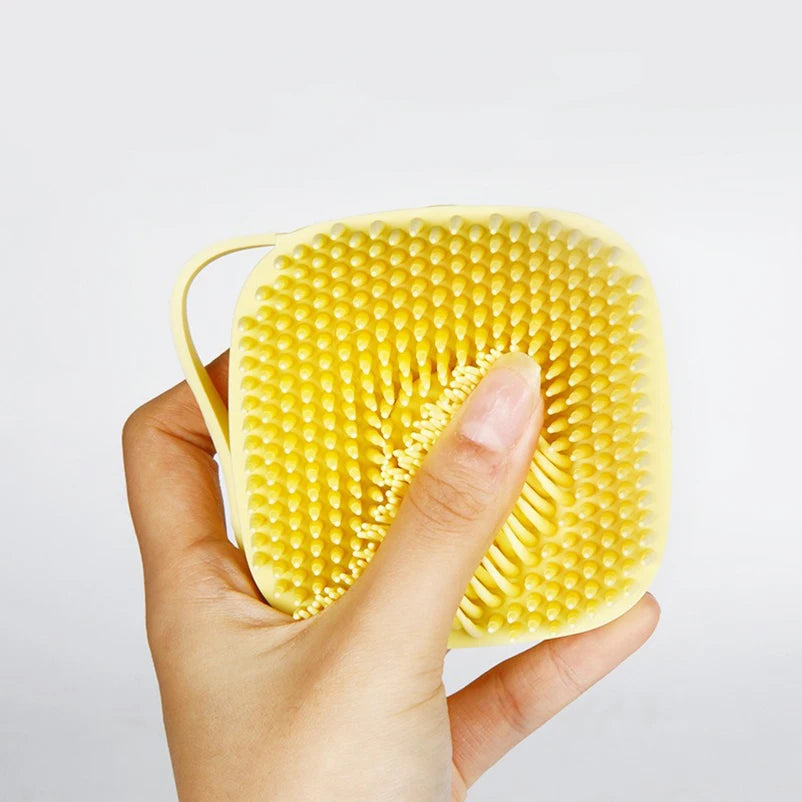 Pet Bath Massage Gloves Soft Safety Silicone For Puppy Dog Cat Grooming Bathroom Tools Mascotas Accessories