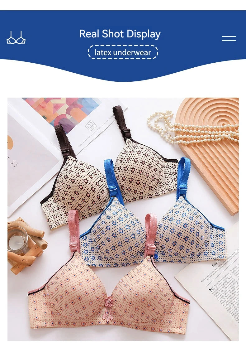Comfortable & Stylish Nursing Bras for Pregnant Nursing Mothers New sexy printed Thin Bra Comfortable Wire-free Nursing Bra