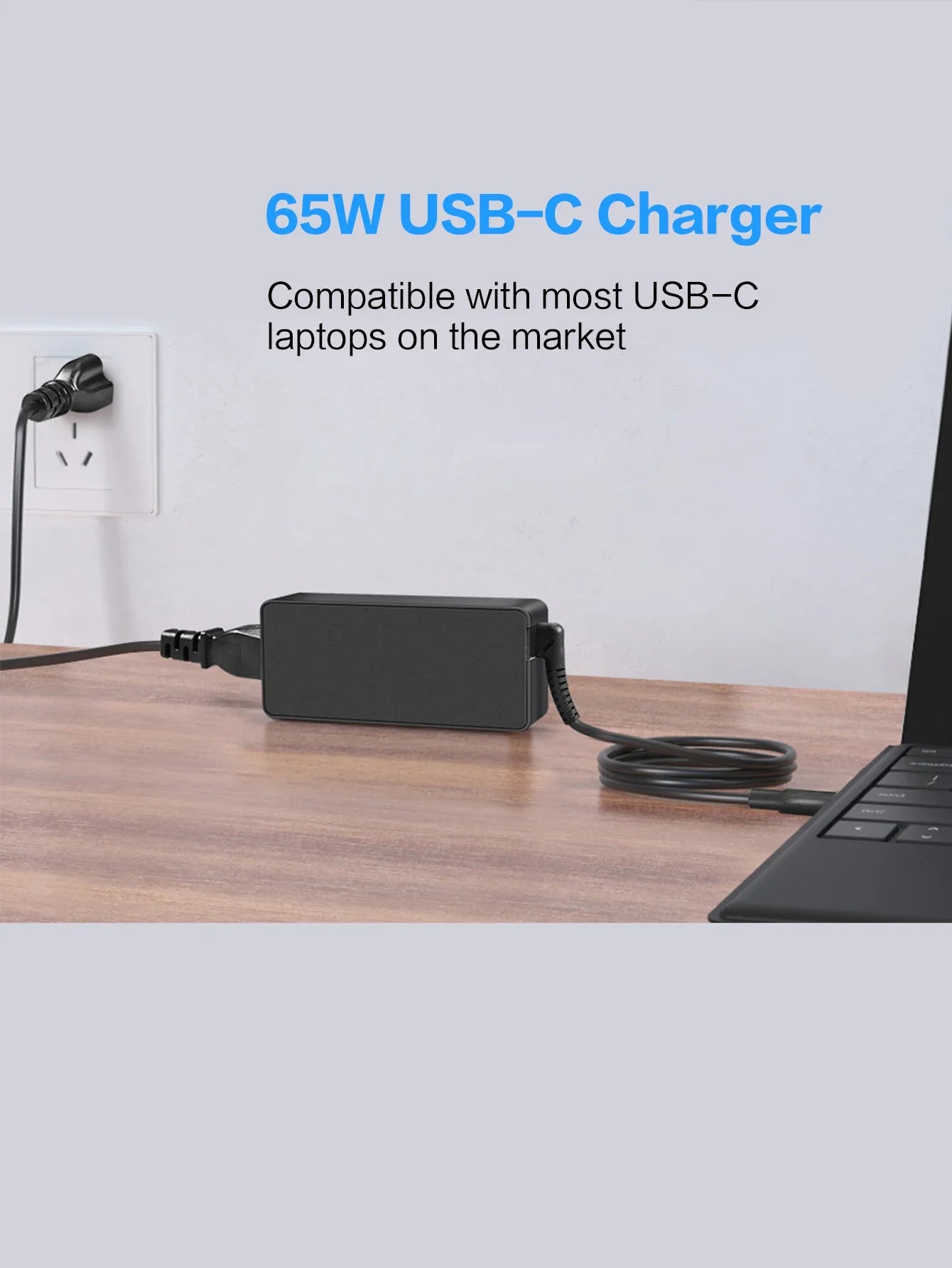 VIKEFON 65W USB C Laptop Charger Power Adapter for Lenovo ThinkPad,Hp,Chromebook,Yoga,Dell, ASUS,Acer Type C Fast Power Adapter