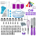137Pcs Cake Decorating Tools Kit Pastry Turntable Kit Piping Nozzle Piping Bag Set Rotating Stand Baking Tools Accessories Bak
