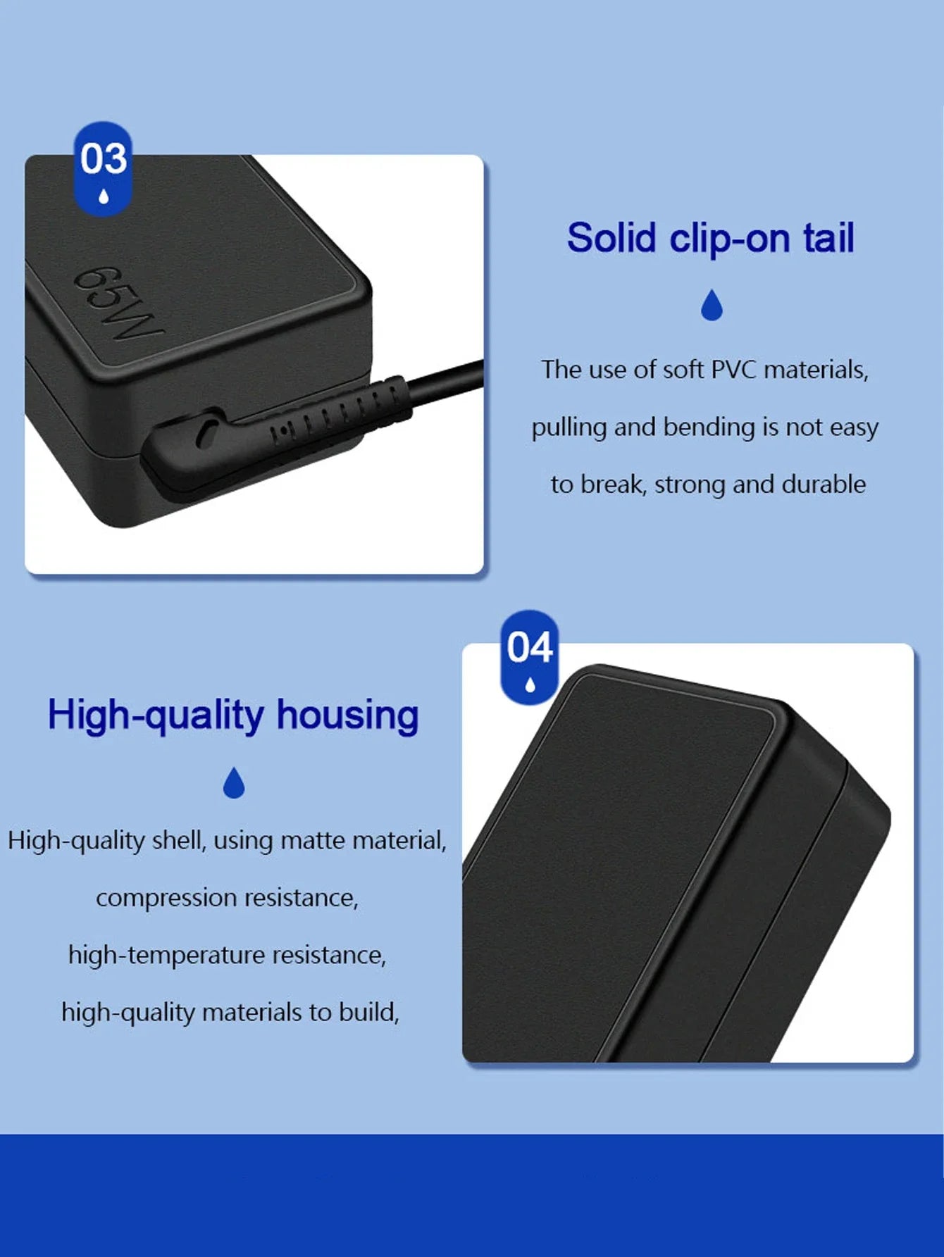 VIKEFON 65W USB C Laptop Charger Power Adapter for Lenovo ThinkPad,Hp,Chromebook,Yoga,Dell, ASUS,Acer Type C Fast Power Adapter