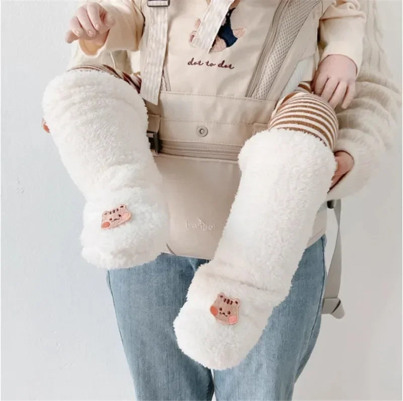 Baby Socks Winter Thick Warm Long Socks for Toddler White Autumn Winter PlushKnee Newborn Anti Slip Floor Socks Baby Accessories