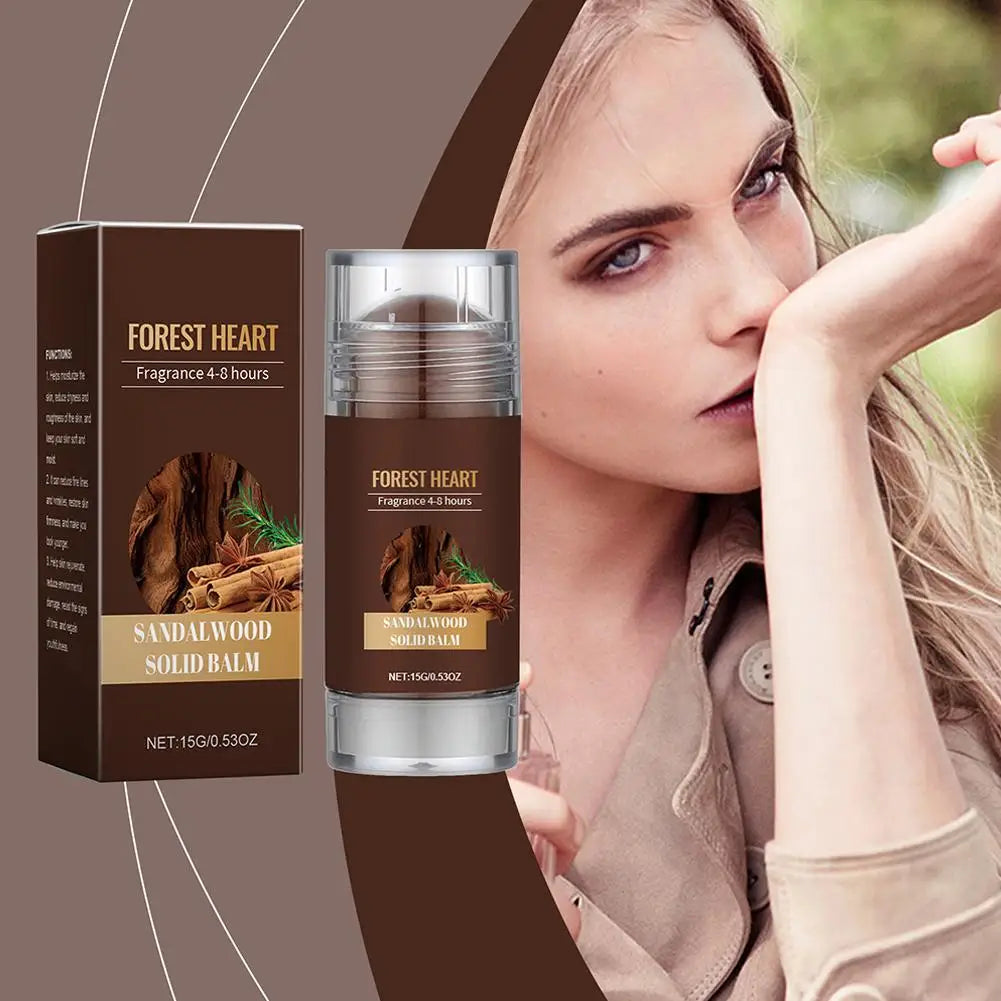Sandalwood Perfume Balm Long Lasting Body Scent Temptation Flirting Charming Attraction Natural Fragrance Deodorant Solid Stick