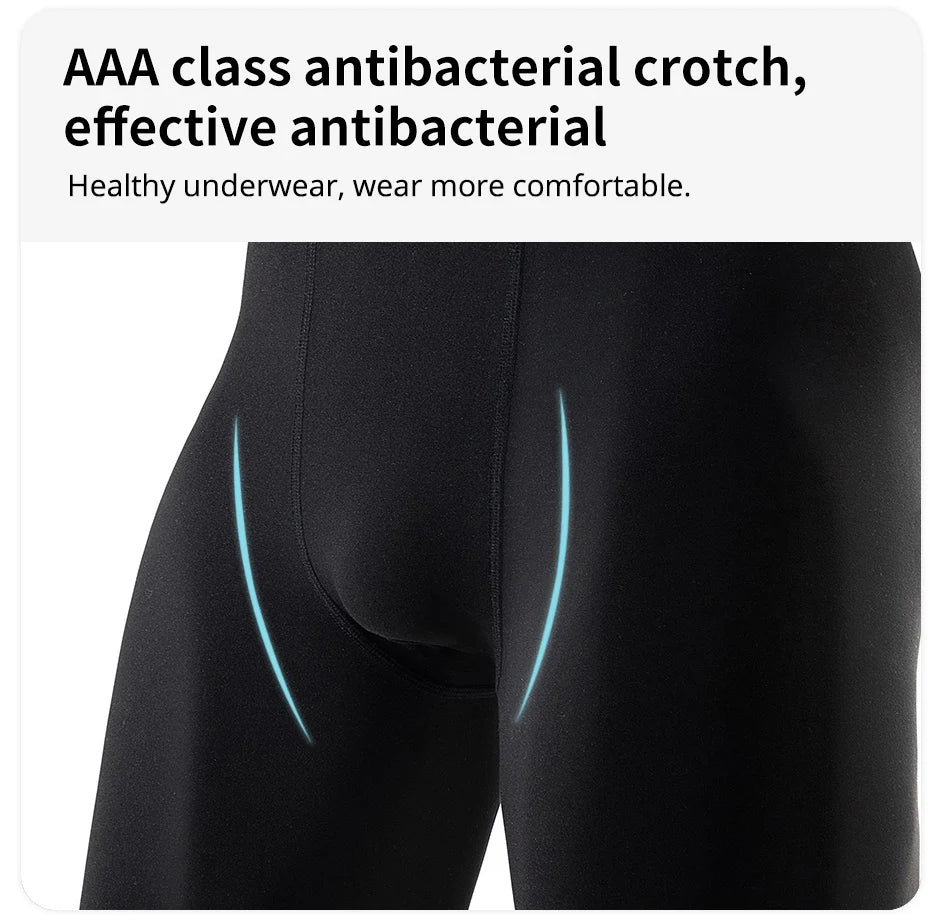 1/5 Pcs Men's Plus Size Black And White Long Sports Underwear Running Fitness Basketball Football Elastic Waist Shorts Teenagers