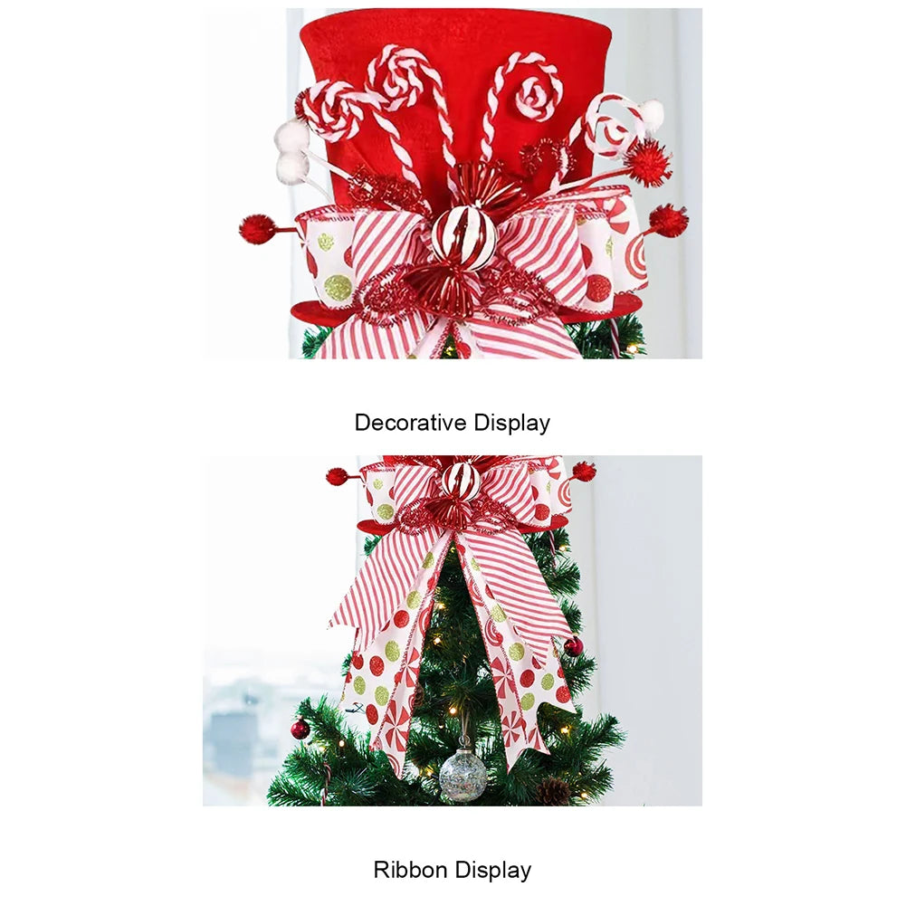 Christmas Celebration Red White Holiday Decoration Festive Accessory Great Holiday Centerpiece Versatile Usage For Holiday Table