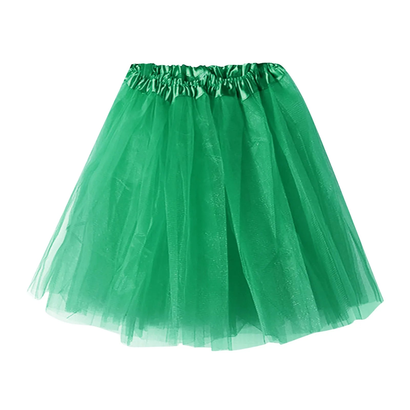 Black White Pleated Skirt Sexy Midi Tulle Skirt High Waist Full Lining Adult Tutu Korean Style Women Jupe Femme Faldas