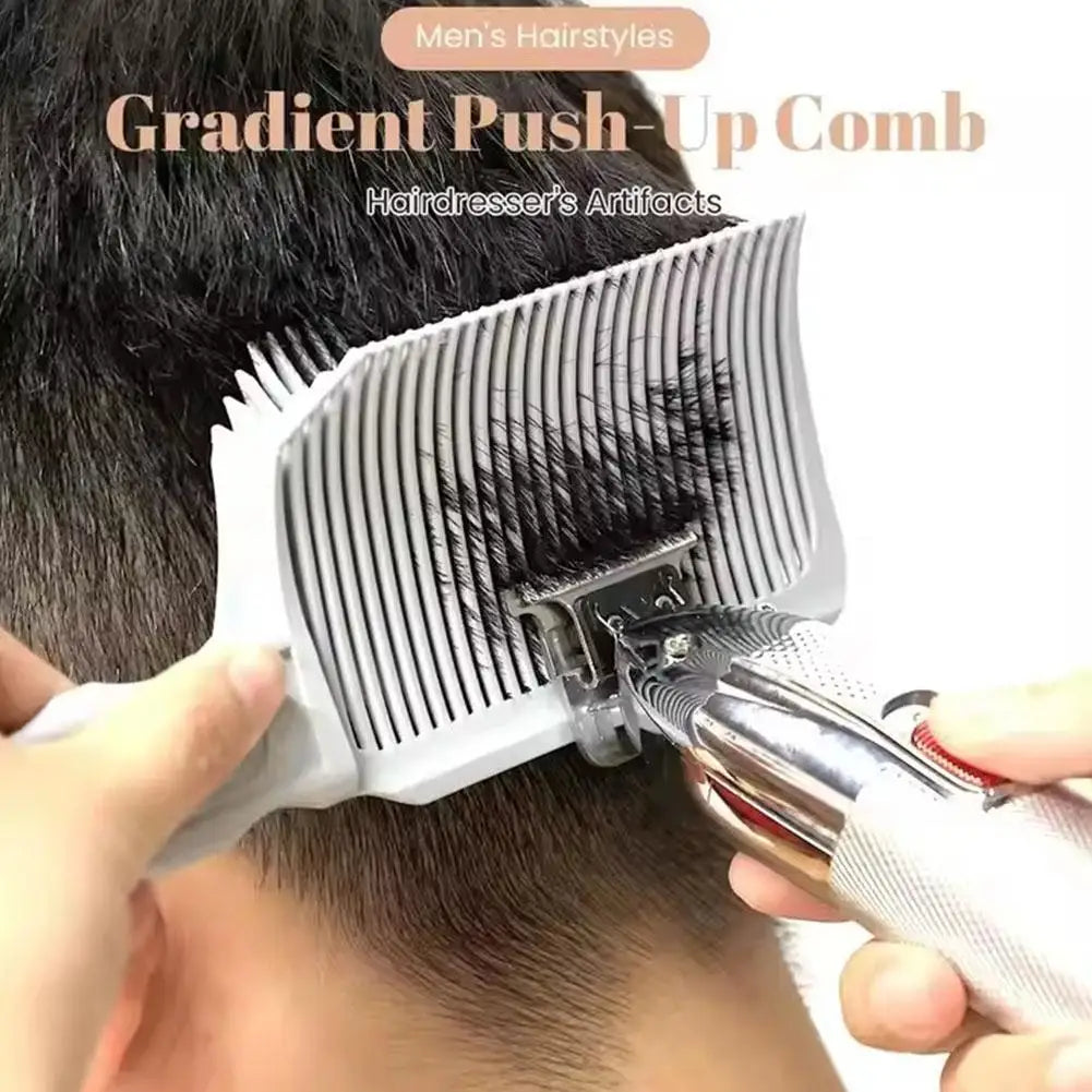 Fading Comb Professional Barber Clipper Blending Flat Top Hair Cutting Comb For Men Heat Resistant Fade Brush Salon Styling Tool