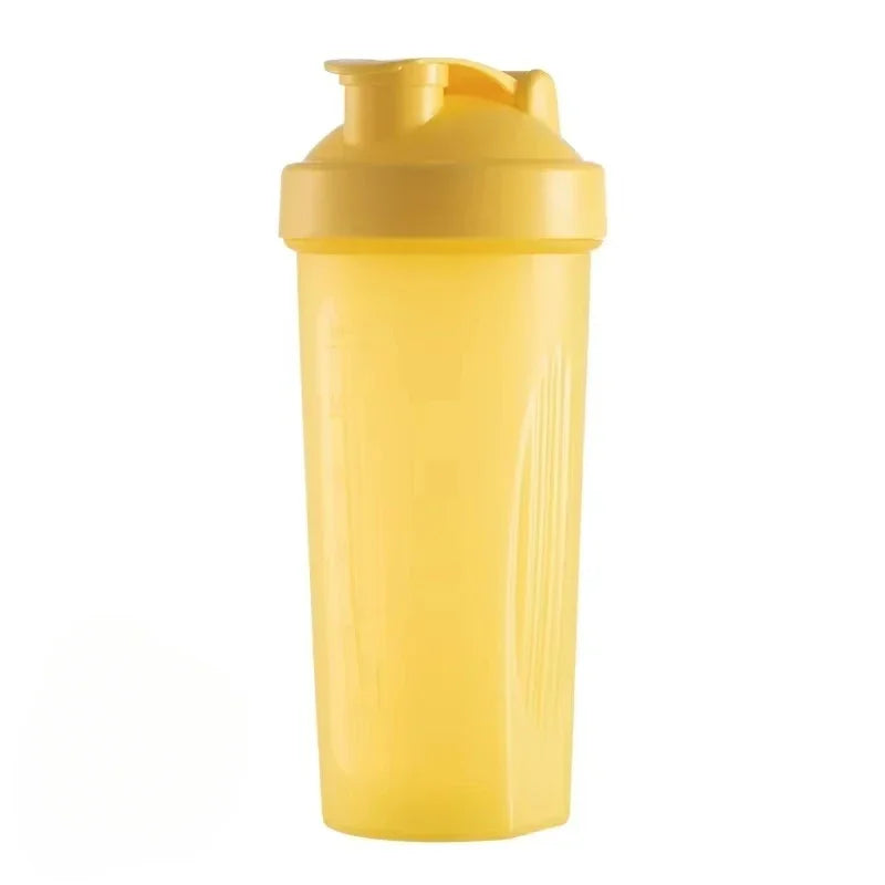 600ml Portable Protein Powder Shaker Bottle Leak Proof Water Bottle for Gym Fitness Training Sport Shaker Mixing Cup with Scale