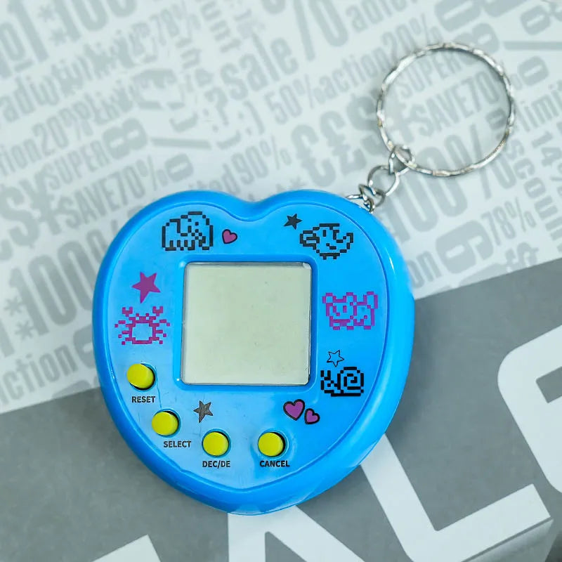 1PCS Transparent Electronic Pets Game Handheld Game Console Toy Virtual Cyber Digital Pet Pixel Funny Gift Play Toy