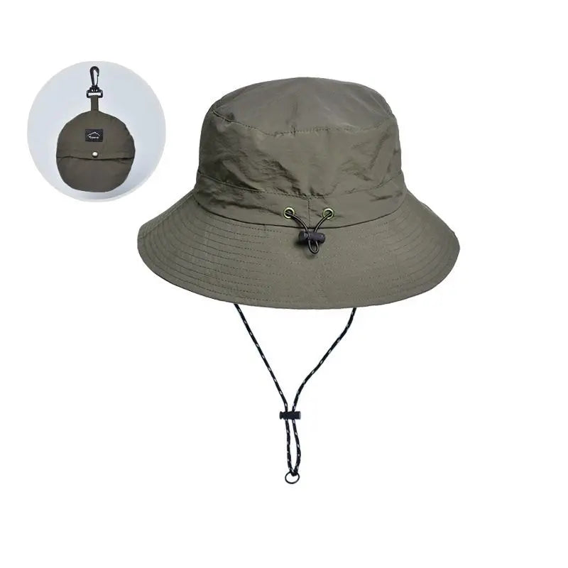 Panama Men And Women Spring Summer Waterproof Bucket Hat Fishing Mountaineering Sunshade Bucket Hat Outdoor Sports Fashion Cap