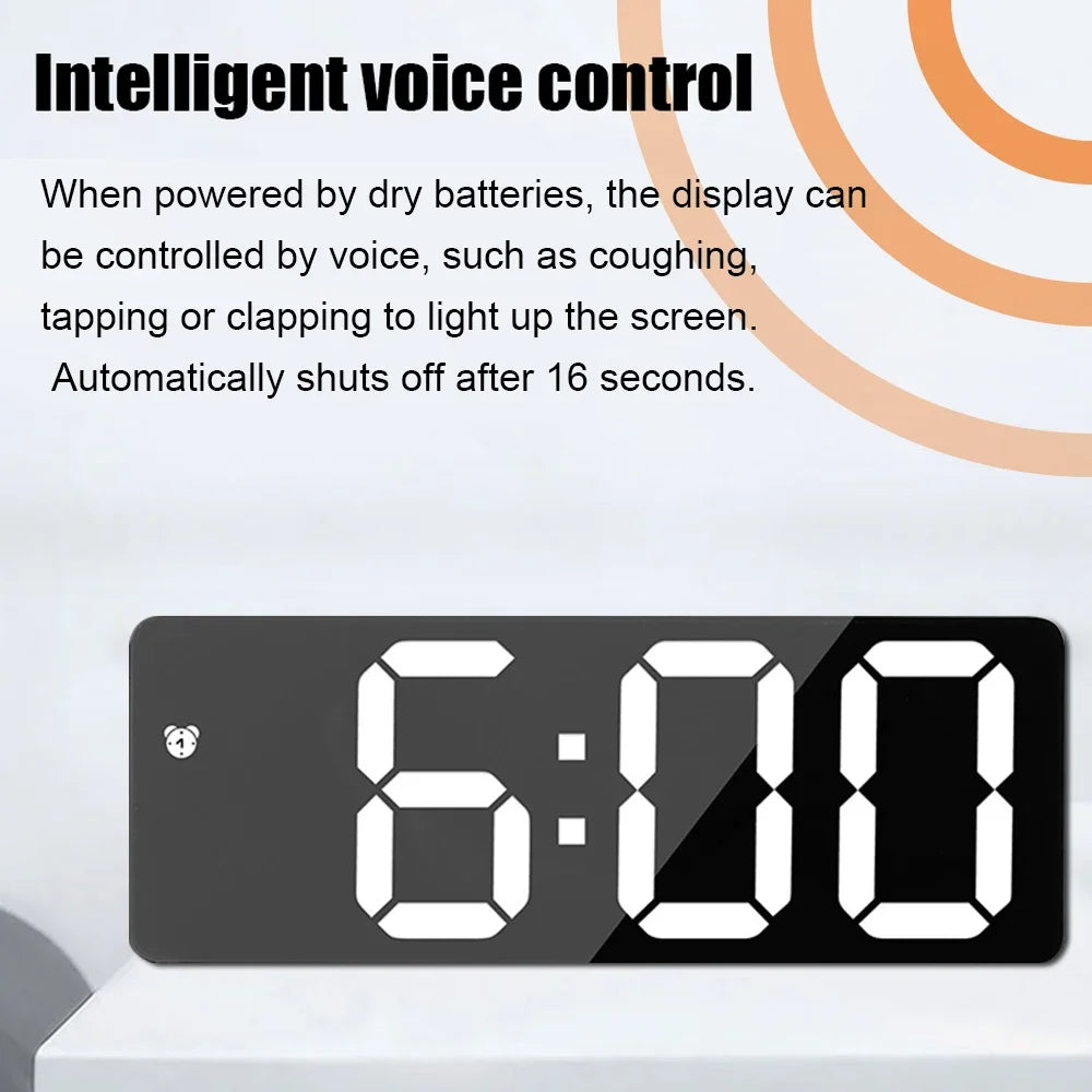 Electronics LED Alarm Clock Digital Children's Electronic Alarm Clock Bedside Table Desk Decorating Tabletop Desktop Clocks Home