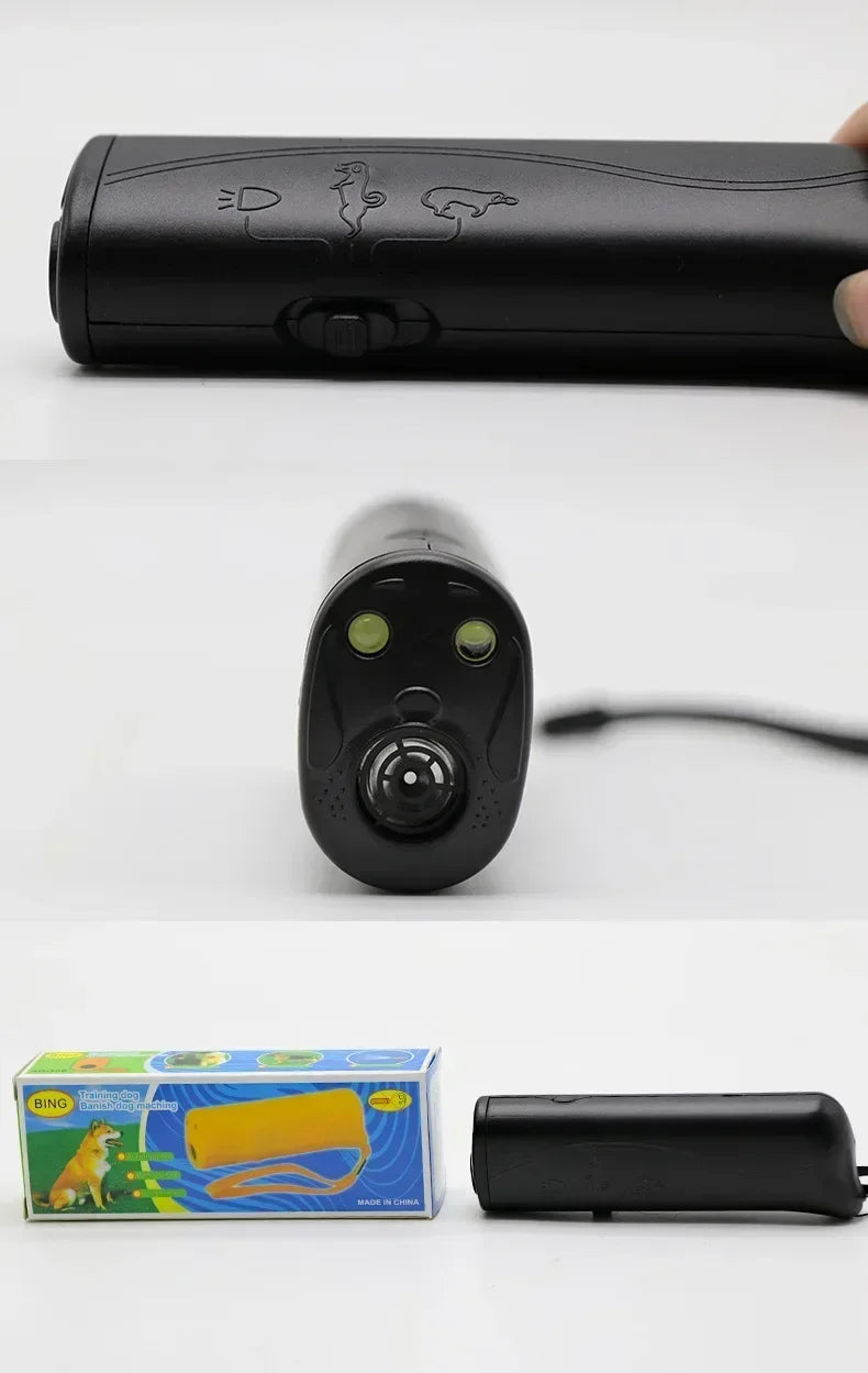New Ultrasonic Pet Dog Repeller Anti Barking Stop Bark Training Device High Power Dog Training Repellents Without Battery Pet