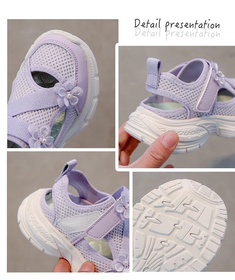 Summer Sandals New Fashion Simple Girls' Shoes Anti Slip Soft Comfort Beach Casual Shoe Breathable Versatile Simple Sports Shoes