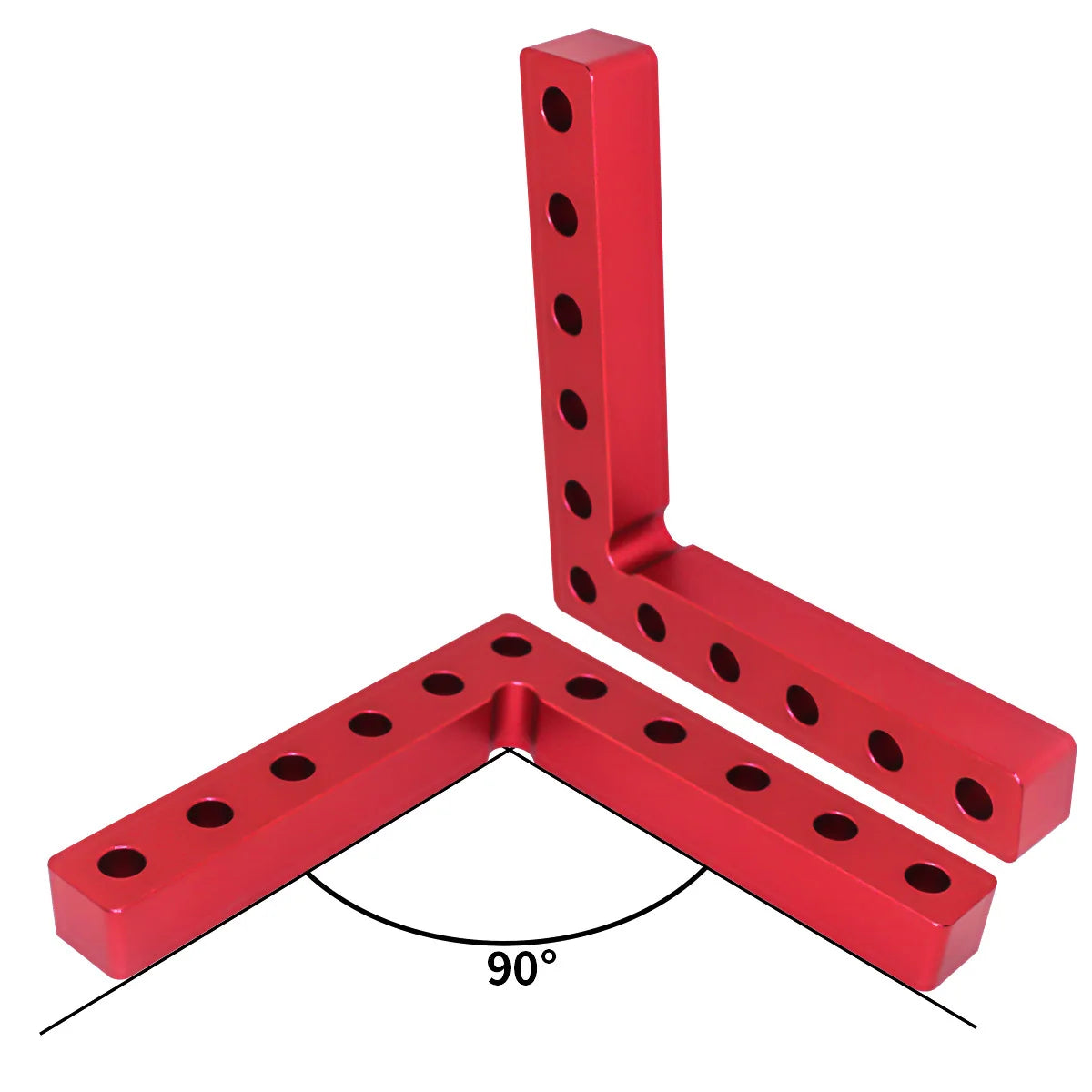 120/140mm Right Angle Fixing Clip 90 Degree L-shaped Auxiliary Fixture Positioning Panel Fixing Clip Woodworking Clamping Tool
