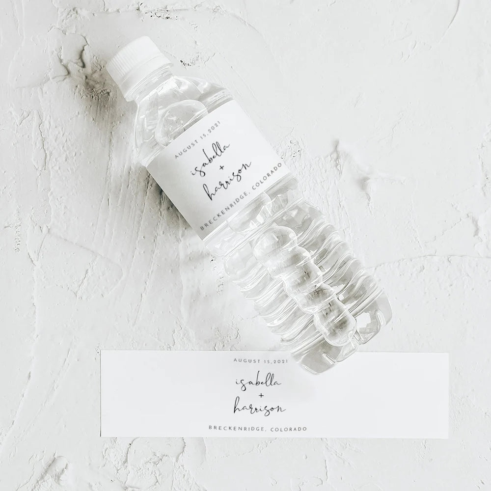 Personalized Wedding Water Bottle Label Birthday Party Thank You Water Bottle Sticker Bridal Shower Welcome Gift Wedding Decor