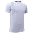 Gym Workout Tees Men Joggers Print Running Sportwear Bodybuilding Short Sleeves Mesh Quick Dry Breathable Training Shirts