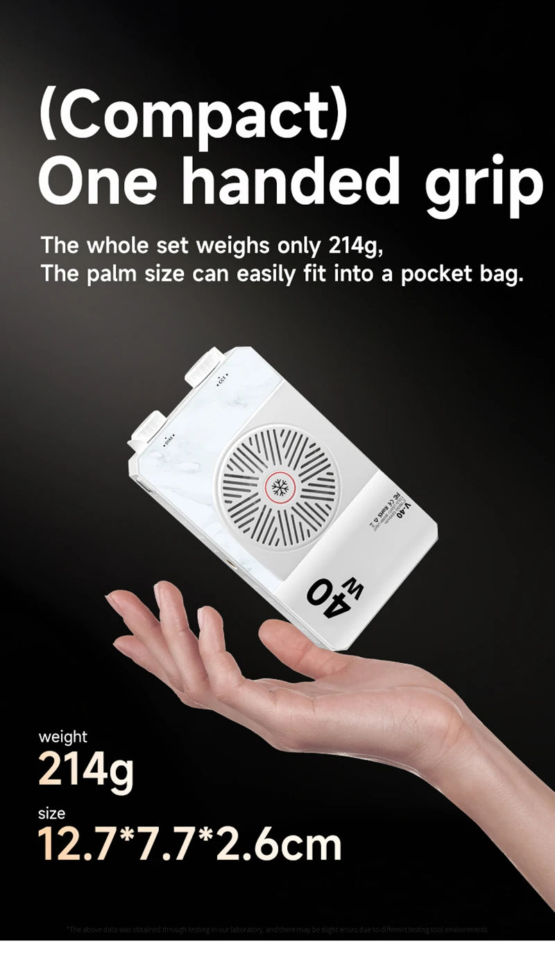 New 40W LED Camera Light 2500K-9000K Bi-Color 4400mAh Video Lamp Handle Portable Light Photography Light With CCT On Camera