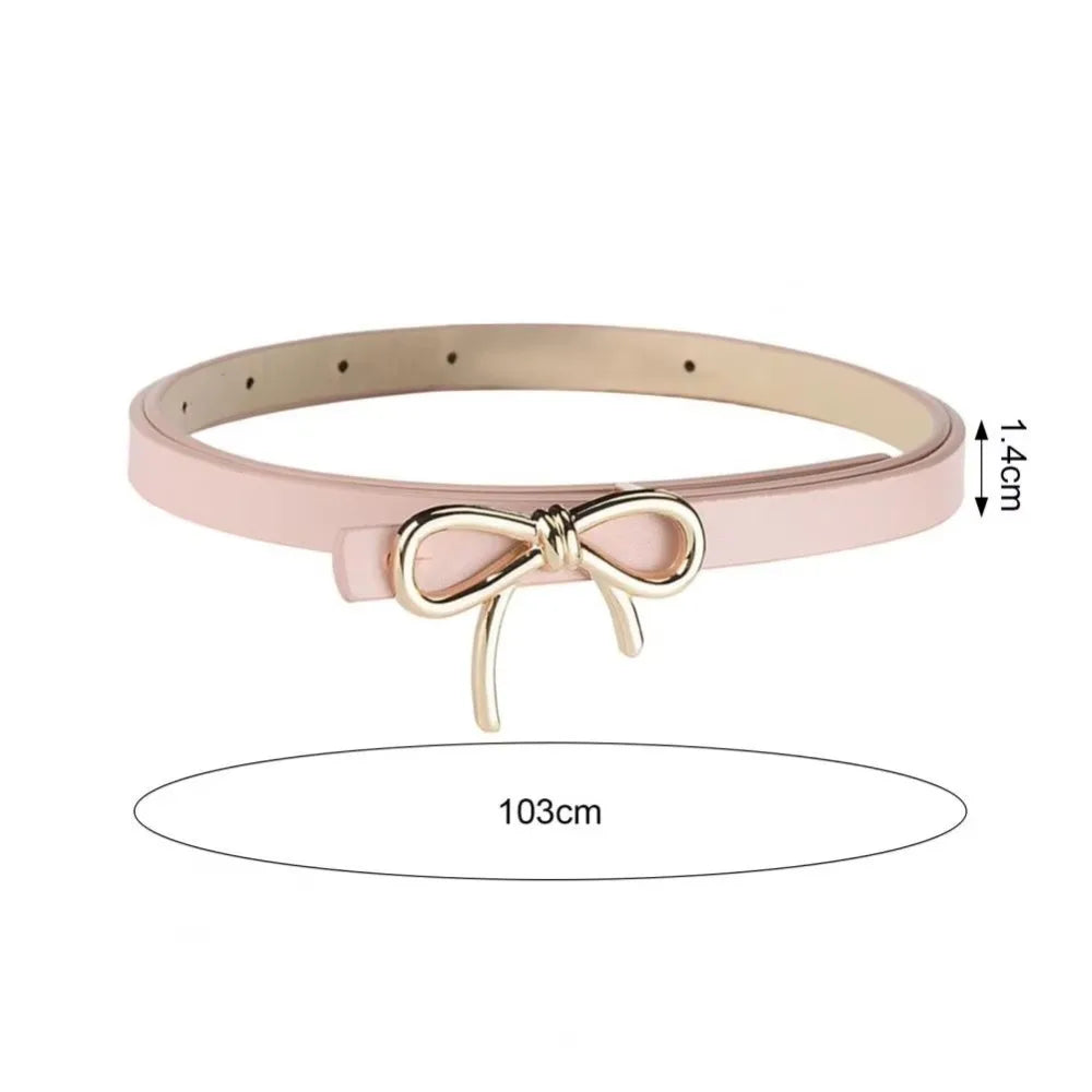 Waist Decoration Versatile Leather Belt Casual Simple Thin Waist Strap Luxury Design Slide Buckle Belt For Women
