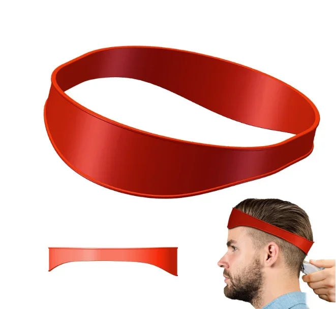 Fade Haircut Tool DIY Hair Trimming Home Haircuts Template Curved Headband Silicone Neckline Shaving Template Barber Supplies