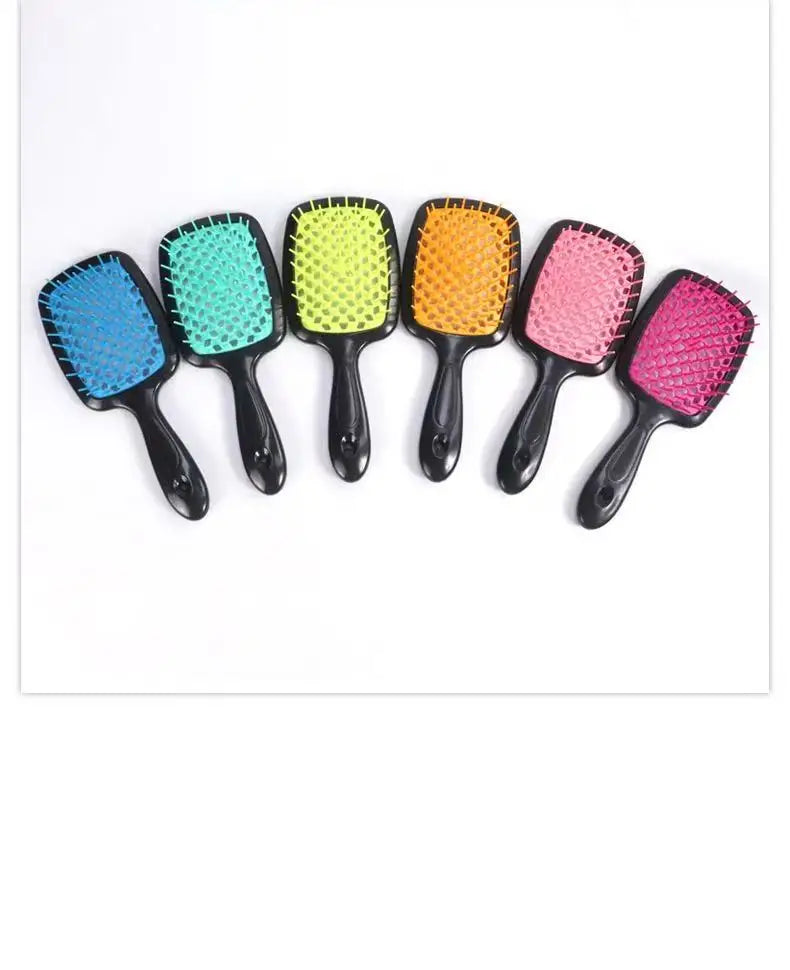 1 piece anti-static tangled hair comb hair massage brush hollow out curly hair brush hair salonhair salon tools