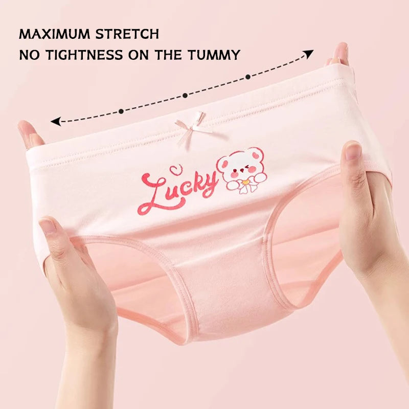4Pcs/Lot Childen Girls Underwear Cartoon Cute Panties For Girl Cotton Toddlers Kids Breathable 1-14 Years Girls Briefs