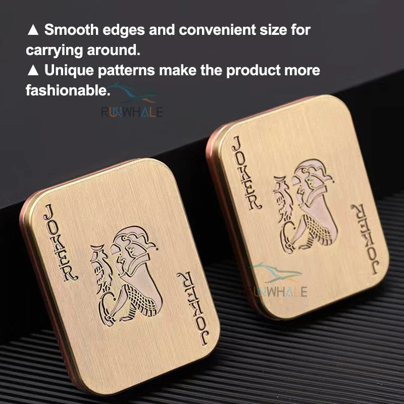 Metal Fidget Push Slider Anti Stress Toys for Adults EDC Finger Spinner Poker Relieve Anxiety Toy Portable Pop Magnetic Slider