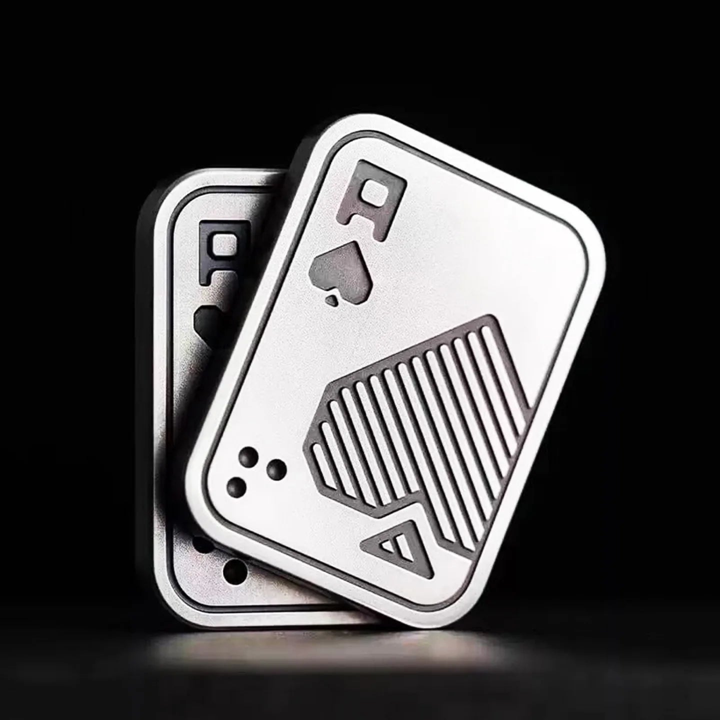 Stress Relief Push Card Metal Fingertip EDC Poker A K King Gyro Toy for Office Adults Anti Anxiety Fidget Papa Coin