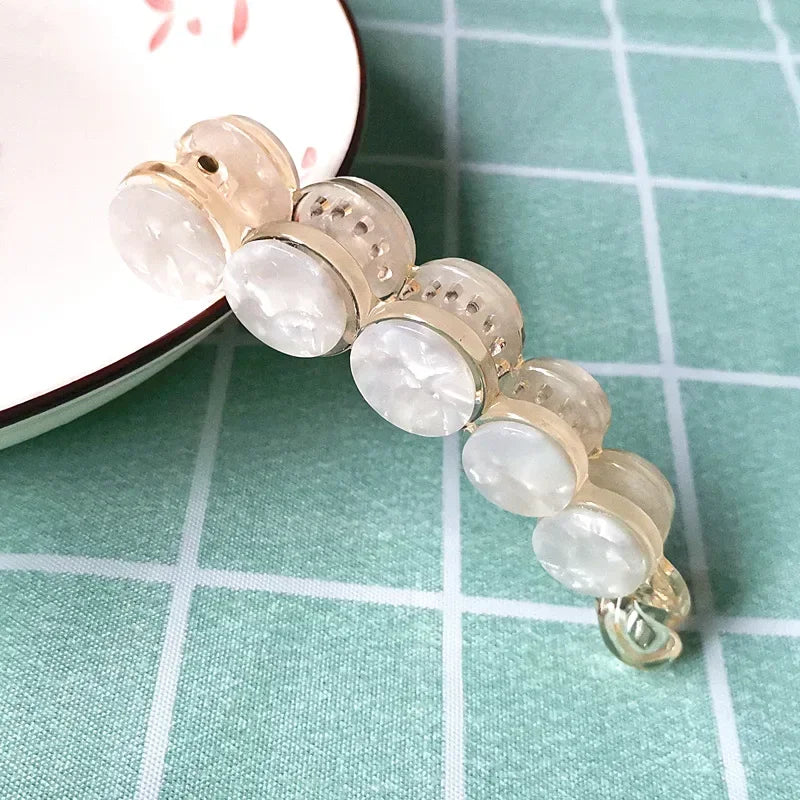 Hair Accessories Simple Banana Clip Elegant Women Acetate Leopard Ponytail Holder Hair Clip Casual Tortoiseshell Hairpin 머리핀