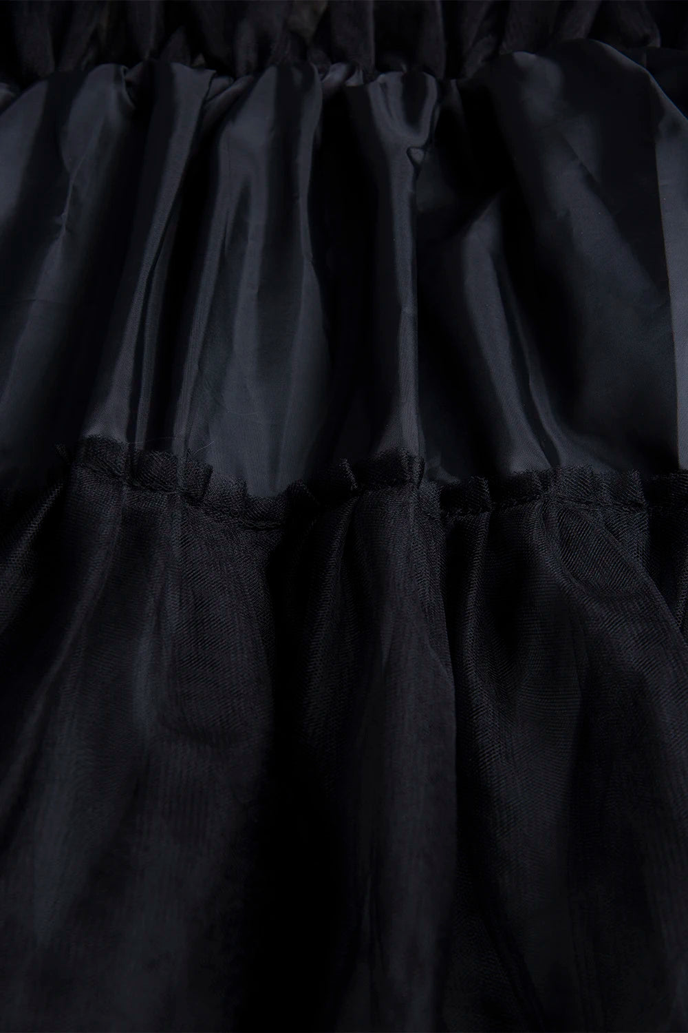 BABYONLINE Women Tiered Tulle High Low Skirts Elastic Waist Petticoat Puffy Long Tulle Skirt Female Maxi Skirt Free Size