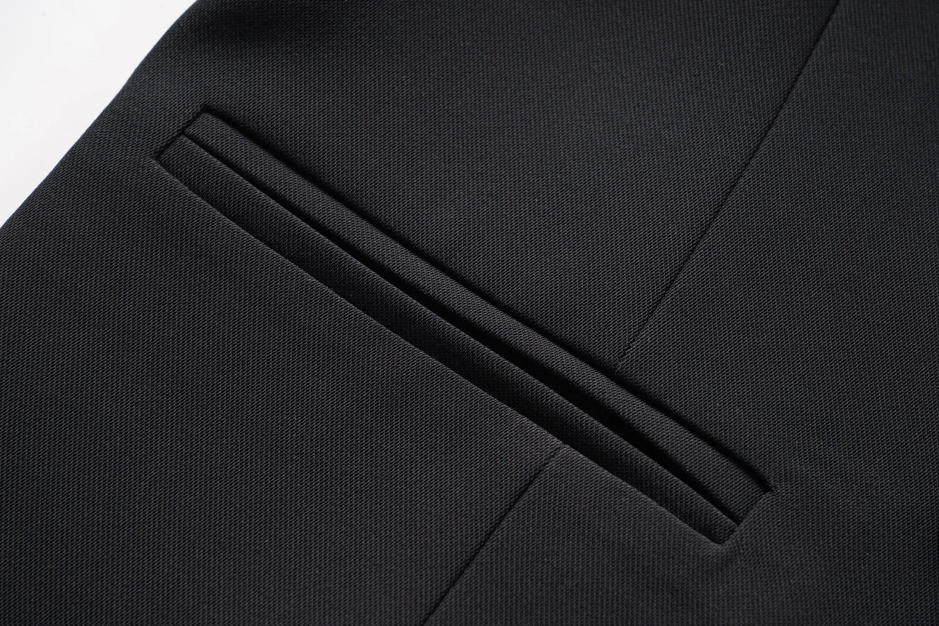Black V-neck short double-breasted vest women's jacket spring and autumn workplace Slim and thin