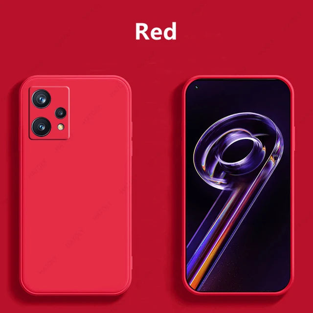 For Realme 9 Pro Plus Case Cover For Realme 9 Pro Plus Case Capa Shell Funda Soft Original Liquid Silicone Phone Bumper