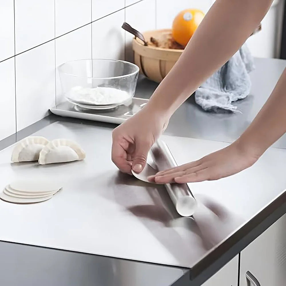 Stainless Steel Chopping Board L-Shaped Large Size Double Panel Multifunctional Home Kitchen Fruit Cutting And Kneading Panel