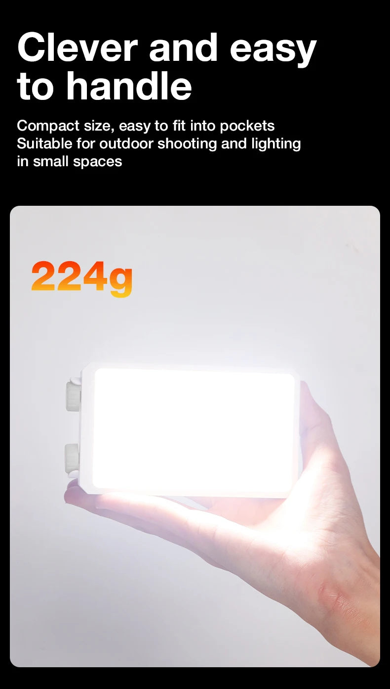 Video light 40W portable camera light CRI 95+ 2500-9000K LED panel digital photography lighting device used for YouTube