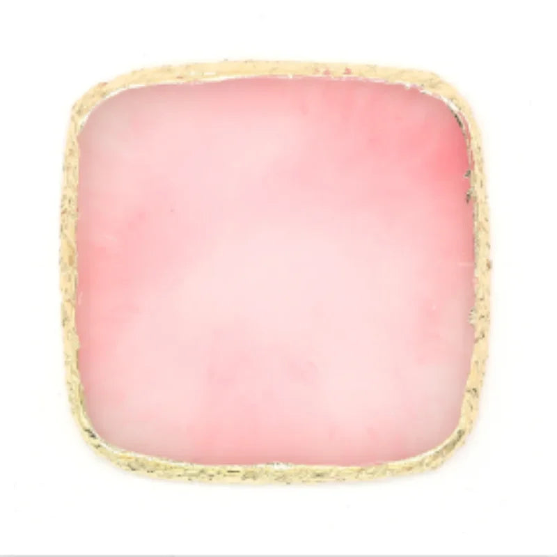 Natural Resin Stone Luxury Nail Art Palette Mix Color Drawing Pallet Gel Polish Display False Nail Tips Shelf DIY Manicure Tools