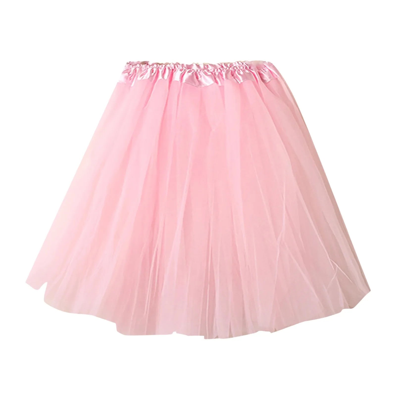 Black White Pleated Skirt Sexy Midi Tulle Skirt High Waist Full Lining Adult Tutu Korean Style Women Jupe Femme Faldas