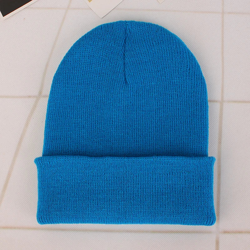 Winter Hats Unisex New Beanies Hat Knitted Solid Cap For Women Men Autumn Female Beanie Warmer Bonnet Men Casual Cap Wholesale