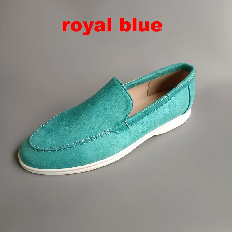 Male 2025 Classic Brand Suede Leather Loafers Men Casual Shoes Luxury Mens Breathable Slip on Driving Shoes Moccasins