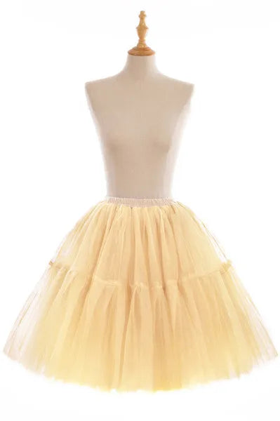 MisShow Women Tutu Short Skirt High Waist Mesh Soft Tulle Skirt Puffy Pettiskirt Prom Ball Gown Party Dance Tutu Dress